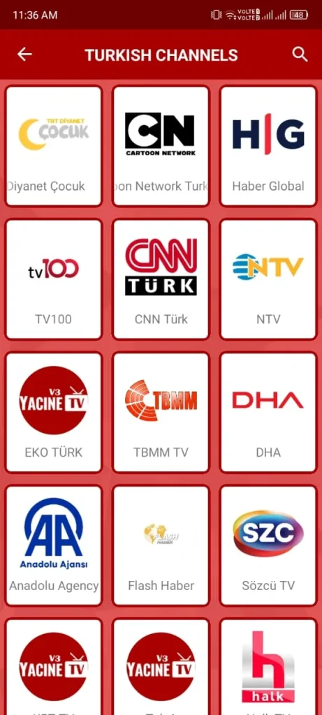 Turkish Channels Live