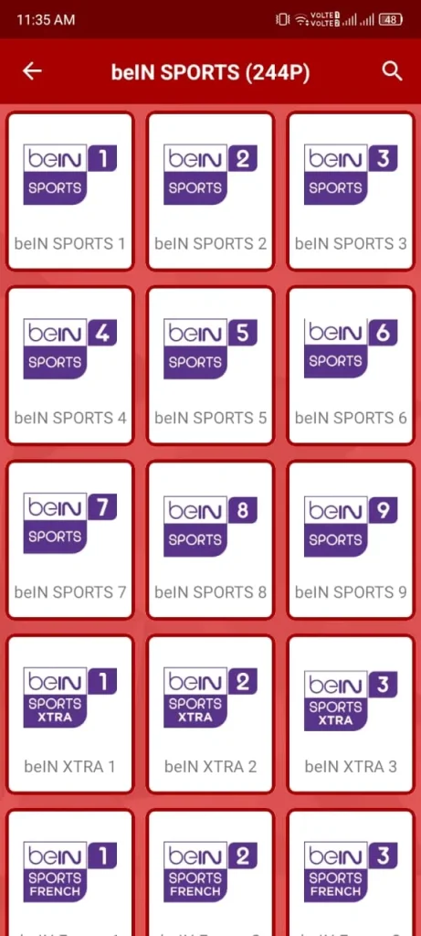 beIN Sports 244P Live